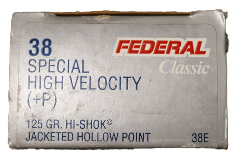 FEDERAL AMMUNITION 38 Special +P 125 GR Hi-Shok JHP Police Trade